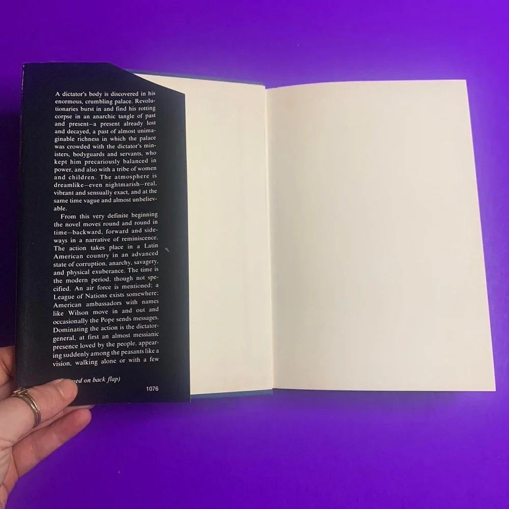 Gabriel Garcia Marquez “The Autumn Of The Patriarch” First American Edition - Picture 3 of 7